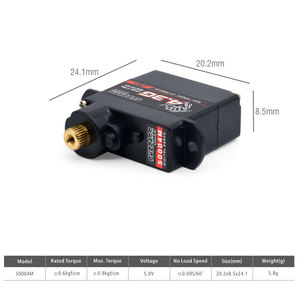 S0004M 3.4KG Metal Gear Servo dijital 1/10 1/8 yüksek hızlı RC araba uçak RC tekne akıllı Robot RC Model aksesuarları - Product Image 6