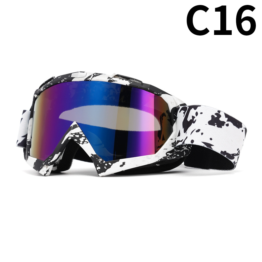 C16 blanco con mancha azul