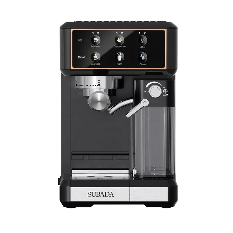 Son tasarım kahve makinesi ile 700ml büyük süt vapur Espresso kahve makinesi İtalyan kahve makinesi