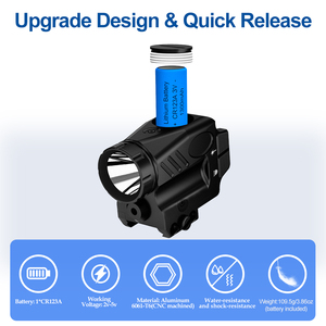 Chất Lượng Cao 800Lumen Màu Xanh Lá Cây Màu Đỏ Chiến Thuật Laser Sight Combo Đèn Pin Săn Bắn Laser Sight Đèn Pin - Product Image 6