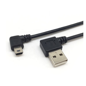 Ücretsiz örnek özel OEM 0.5m 1m sol sağ açı 90 derece USB 2.0 A erkek mini 5 pin usb kablosu - Product Image 4