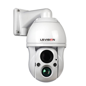 LS VISION户外安全监控IP摄像机4MP/8MP，内置警报器和微型sd卡存储选项网络摄像机 - Product Image 1