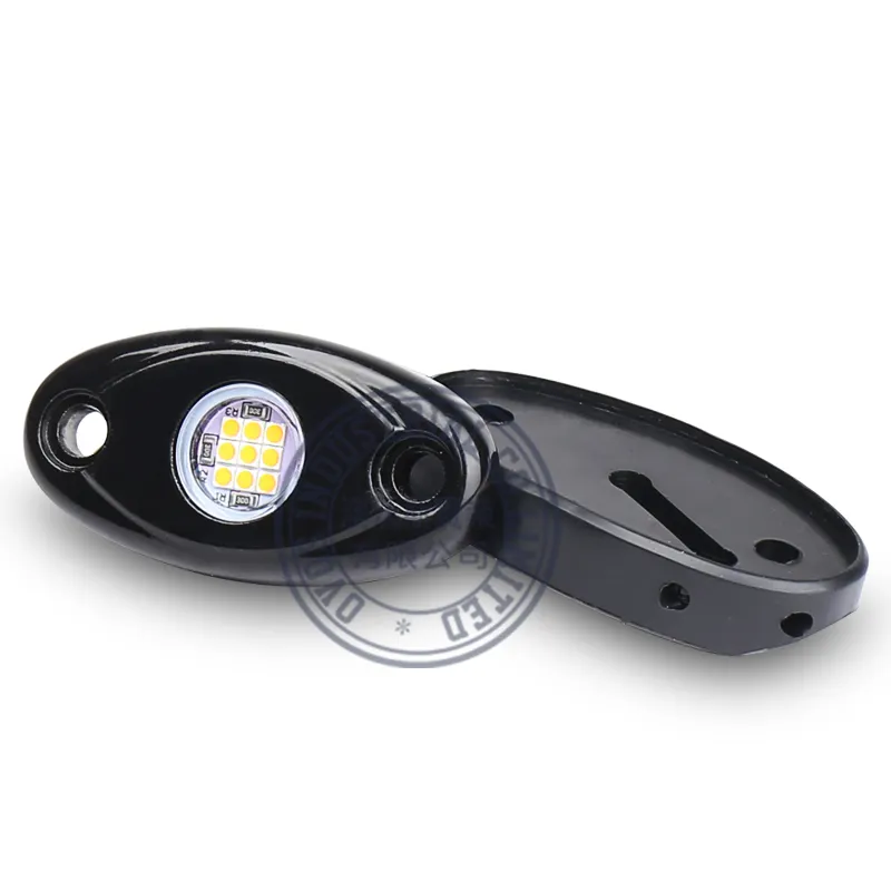 Ovovs Auto Accessoires 2 ''9W 12V Auto Rock Licht Met Multi-color Optie Enkele Pod Led rock Licht Voor Atv Utv