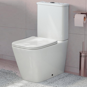 Griferia inorodo Abattant WCバックトゥウォールトイレタンク付きツーピースフェイスウォールW.CボックスピスビデCommodeアンビュラントバスホーム - Product Image 3