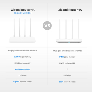 Xiaomi Mi เราเตอร์4A รุ่นกิกะบิต2.4GHz & 5GHz WIFI 16MB รอม + 128MB DDR3รับสัญญาณสูง4เสาอากาศ mihome ควบคุมแอป - Product Image 2