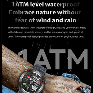KC82 uomo donna GPS monitoraggio Smartwatch rilevamento della salute sonno monitoraggio della pressione dell'aria bussola per esercizi all'aperto e-mail - Product Image 5