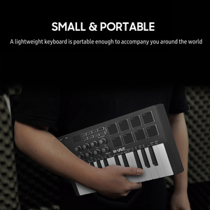 M-VAVE 25-Key <strong>MIDI</strong> Control <strong>Keyboard</strong> Mini Portable USB <strong>Keyboard</strong> <strong>MIDI</strong> <strong>Controller</strong>