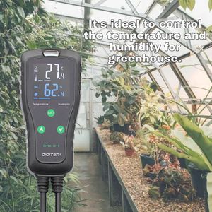 Regulador de humedad y temperatura, termostato enchufable, controlador de humedad para reptiles, invernadero - Product Image 4