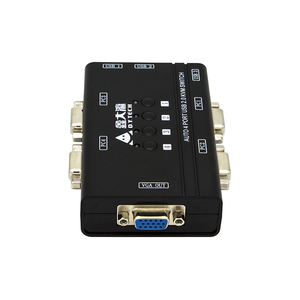 Shenzhen Factory 4-Port USB VGA <strong>KVM</strong> Monitor <strong>Switch</strong> with USB <strong>KVM</strong> Cable in Stock and Ready for Delivery!