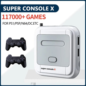 DATA FROGスーパーコンソールXレトロビデオゲームコンソール95000ゲーム付き50エミュレータARCADE/MAME/DCコントローラEUプラグ