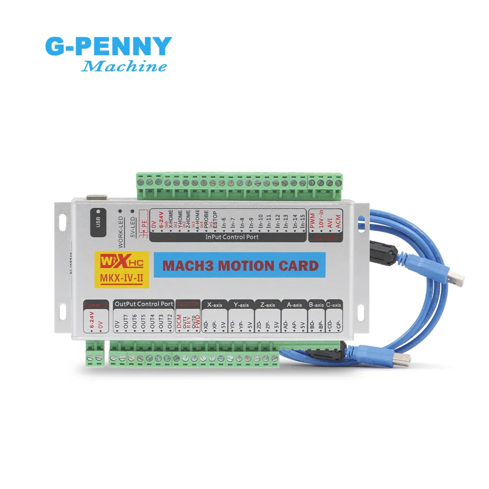 Personalización USB frecuencia 2000KHZ soporte paso a paso/servo 3/4 eje máquina CNC placa controladora de movimiento