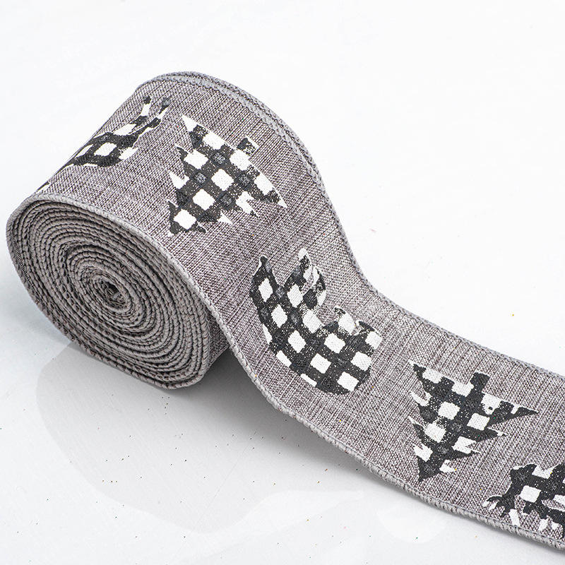 Motif treillis 6 cm noir et blanc