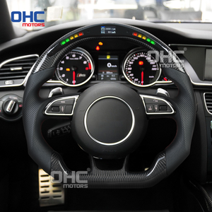 Volant LED en fibre de carbone pour Volan Volant Audi Lenkrad RS 2012-2016 S4 B8 RS3 RS4 RS5 RS6 RS7 RSQ3 S3 A5 S5 - Product Image 4