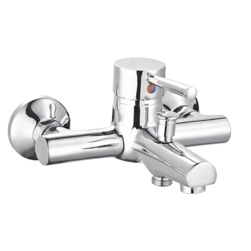 TY-F003 brass chrome mixer tap bathroom wall mounted bath tub and bath & shower faucets