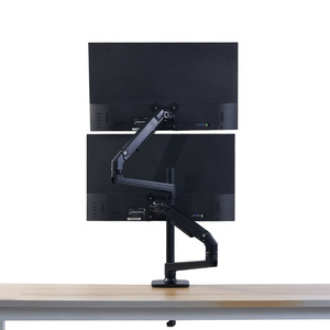 Mekanik yay monitörü montaj masa üstü VESA ekran monitör kol döner 32 inç masaüstü monitör tutucu çift ekran braketi stok - Product Image 3