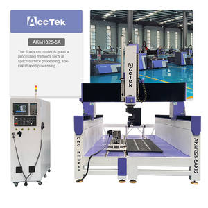Routeur CNC 5 axes robuste 1325 portique mobile 3D moule fraisage coupe gravure Machine pour mousse EPS plâtre bois Syntec PLC - Product Image 2