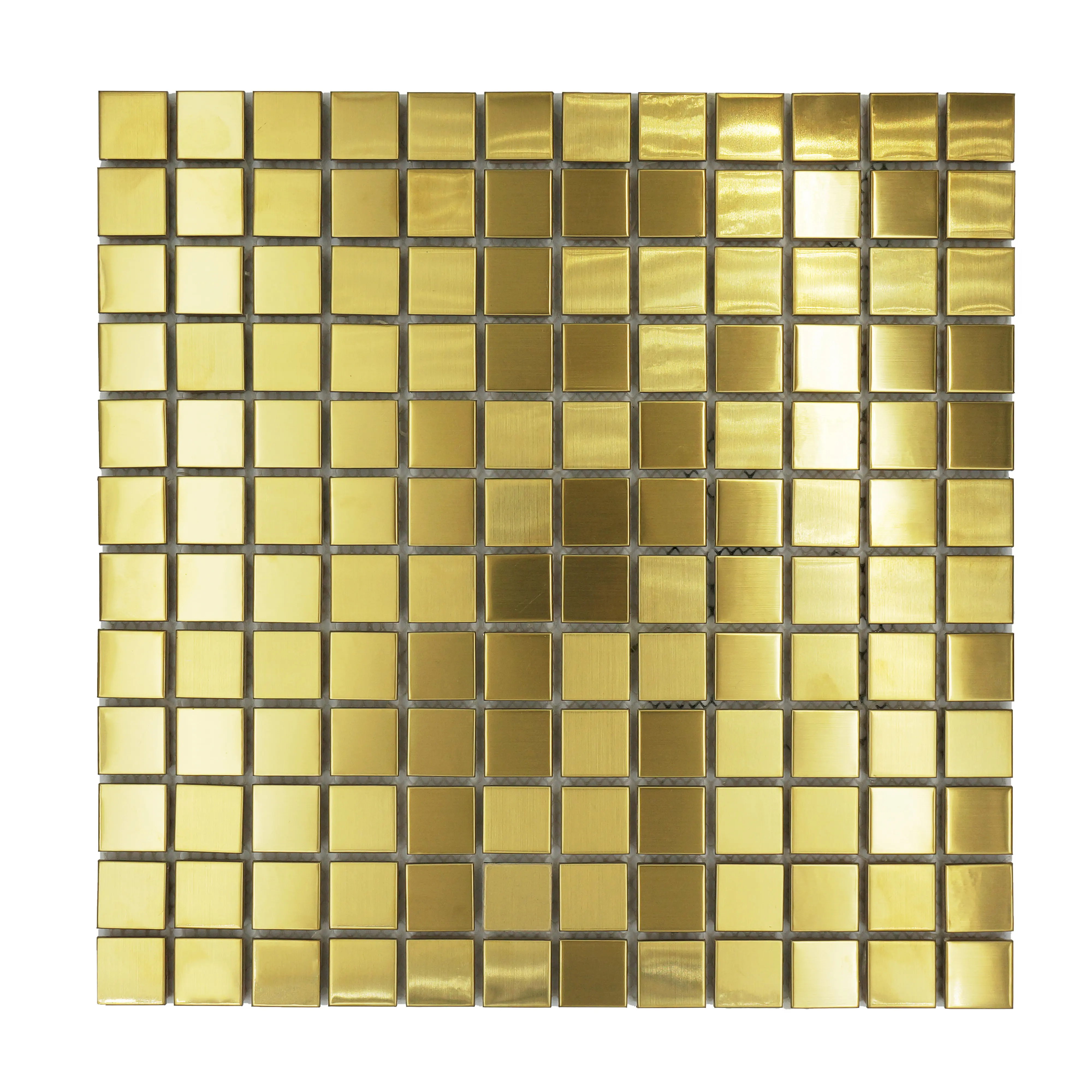 2024 Foshan, precio barato, azulejos de pared de lujo cepillados en oro europeo, Metal decorativo de acero inoxidable para salpicaduras