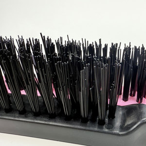 Kadınlar için naylon sıçan kuyruk fırça seti üç sıra Salon fırçalar için geri penye, alay saç fırçası kenar kontrol aracı kıl tarak - Product Image 4