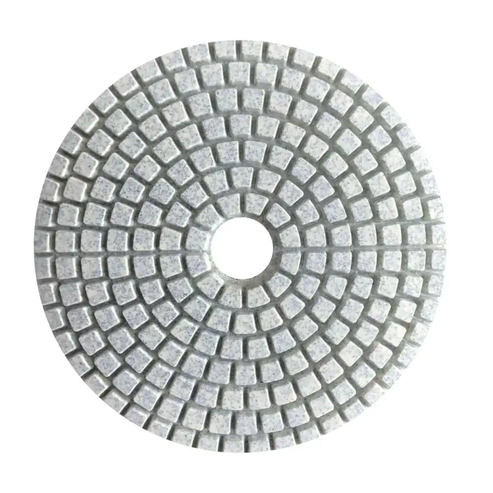 Diamond and resin polishing pads for marble granite