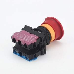 IP65 su geçirmez acil Stop döner düğme anahtarı ile ABILKEEN acil Stop kafa plastik döner basmalı düğme anahtarı 1NO1NC - Product Image 3