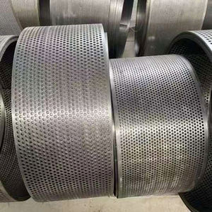Écran perforé en métal de trou rond de l'acier inoxydable 304 de haute résistance pour l'écran de broyeur à marteaux d'alimentation/écran de meulage