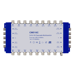 5 in 16 Out衛星マルチスイッチデジタル衛星受信機Disqc 2.0 5入力カスケードスイッチ - Product Image 2