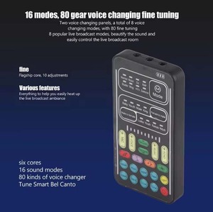 Cambiador de voz Micrófono de mano Cambiador de voz con sonido Máquina de efectos multifuncional I9 - Product Image 5