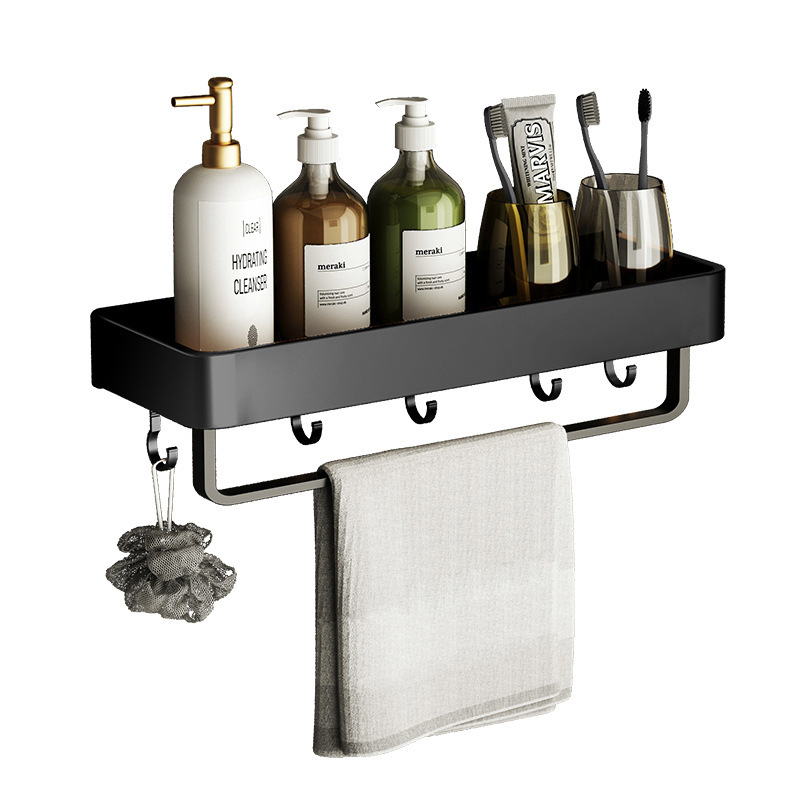Rack 40cm avec porte-serviette et crochets