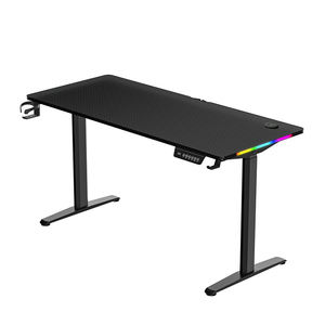 Escritorio de PC ajustable en altura Manual personalizado de estilo moderno, mesa de juego de diseño moderno, escritorio de ordenador multifunción de madera y Metal - Product Image 2