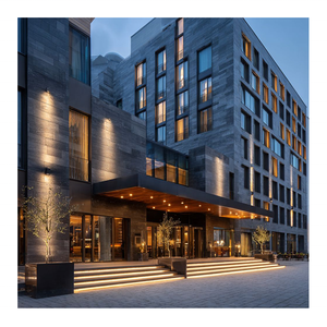 หน้าต่างอลูมิเนียมโปร่งแสงกระจกสองชั้นขนาดใหญ่ดีไซน์กรอบเก็บเสียงโรงแรมหรูสไตล์ทันสมัย - Product Image 4