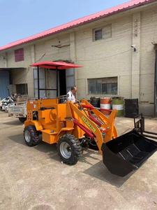 Super promoção construção máquinas 18hp/ 7.5kw Mini roda hidráulica diesel carregado máquina backhole carregador