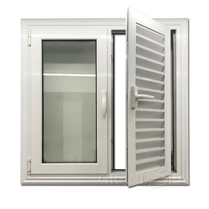 Finestre di vendita calde nel mercato del Nord America in alluminio vetro temperato Tilt e girare le finestre costruite in persiane per Villa - Product Image 5