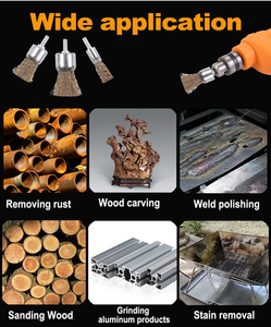 Công Nghiệp 1-Inch Brass Tráng Dây Bánh Xe Cup Bàn Chải Với 1/4-Inch Shank Tùy Chỉnh OEM Đánh Bóng Gỉ Loại Bỏ Dây End Bàn Chải - Product Image 6