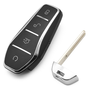 4 Buttons Smart <strong>Key</strong> Shell with <strong>Key</strong> Blade Vehicle <strong>Keys</strong> Cover case for B-YD QIN.EV YUAN.PRO NEV E2 E3 D1 - Product Image 4