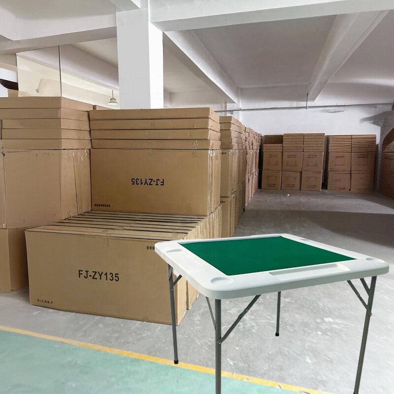 Table pliante carrée pour cartes de dominos