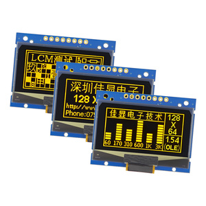 SJXD12864-15 1.54 pollici OLED lettere gialle piccole dimensioni 12864 Display Lcd moduli promozione prezzo per progetti di carta elettronica - Product Image 1