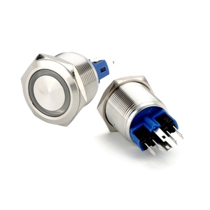 22MM Instant <strong>Start</strong> Stop <strong>Button</strong> LA22-A1 <strong>Push</strong> <strong>Button</strong> Switches Industrial with Light <strong>Push</strong> <strong>Button</strong> Switch Panel - Product Image 3