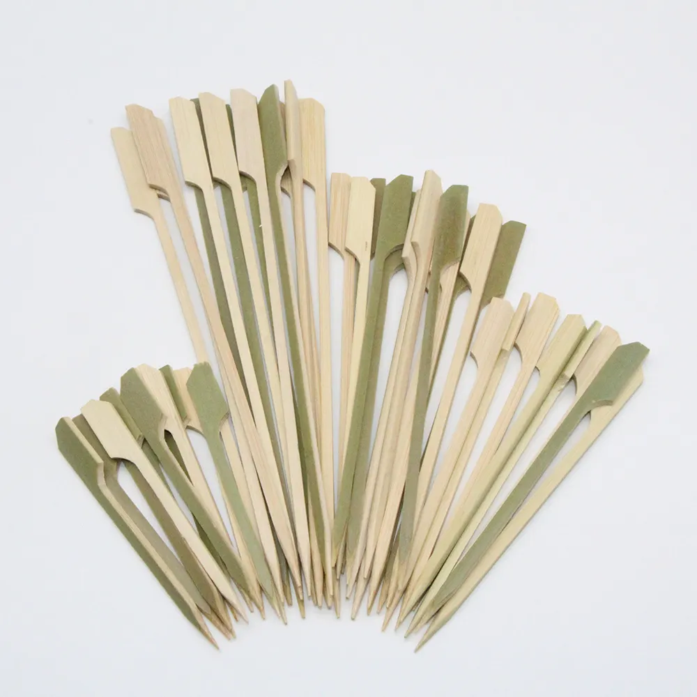 Bastone di bambù dello spiedino della pistola a paletta di bambù eliminabile del commestibile per uso del BBQ