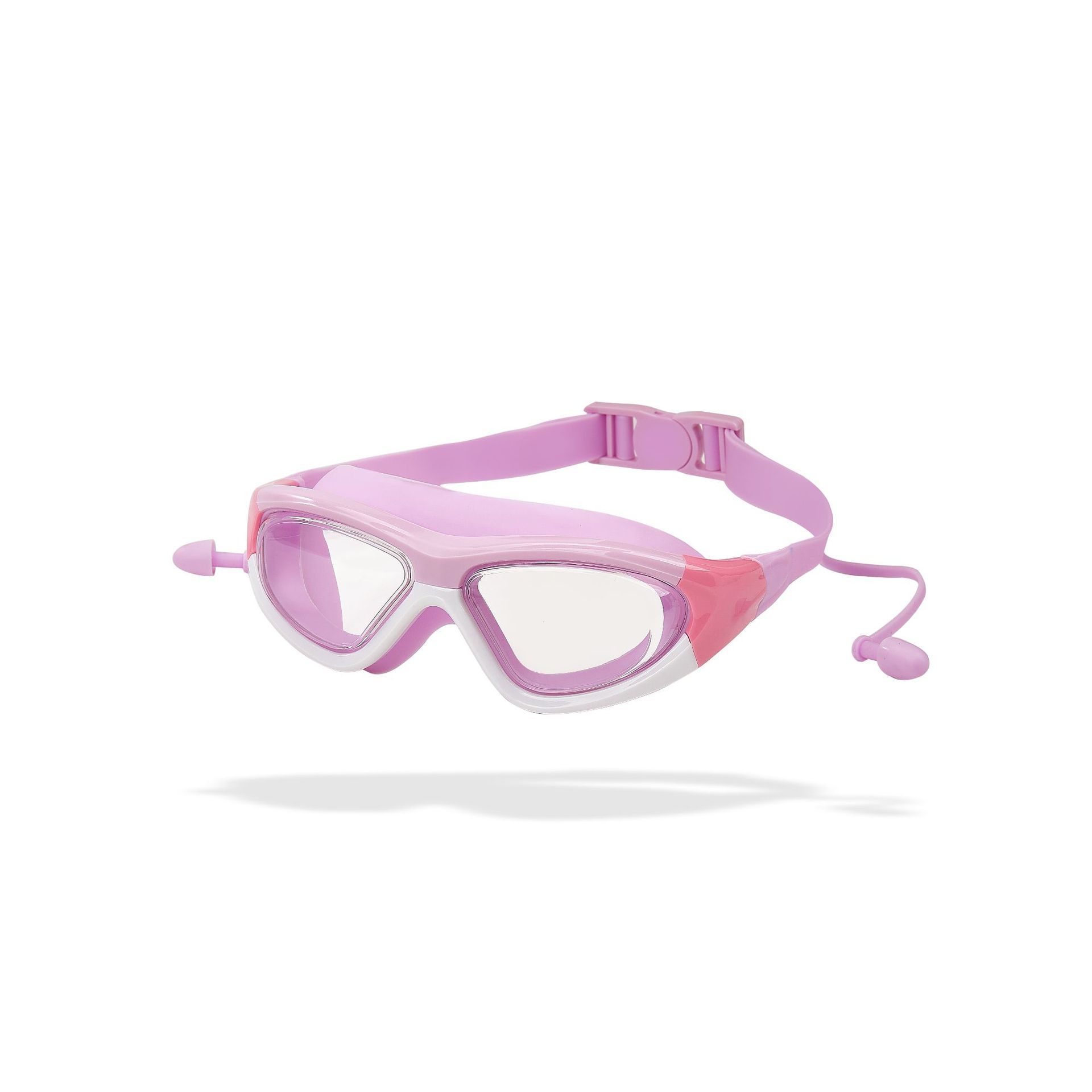 Purple and white non-prescription glasses case