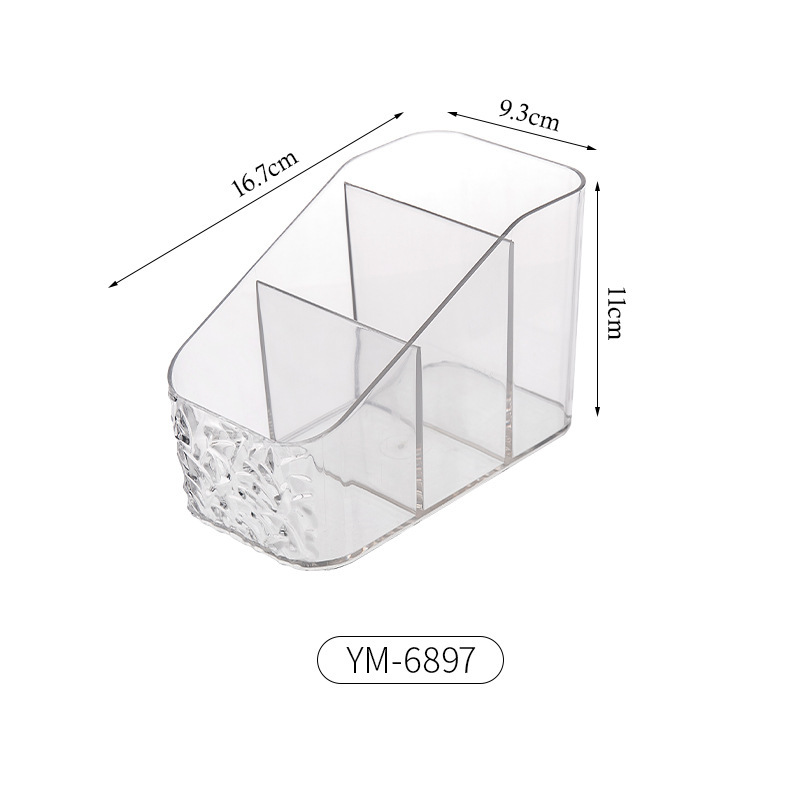 Transparent three-panel