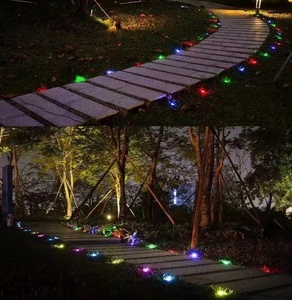RBG芝生ライトストリングライト15ledミュージックシンクブルートゥースアプリ制御12V10Mランドスケープガーデンヤードデコレーション防水B