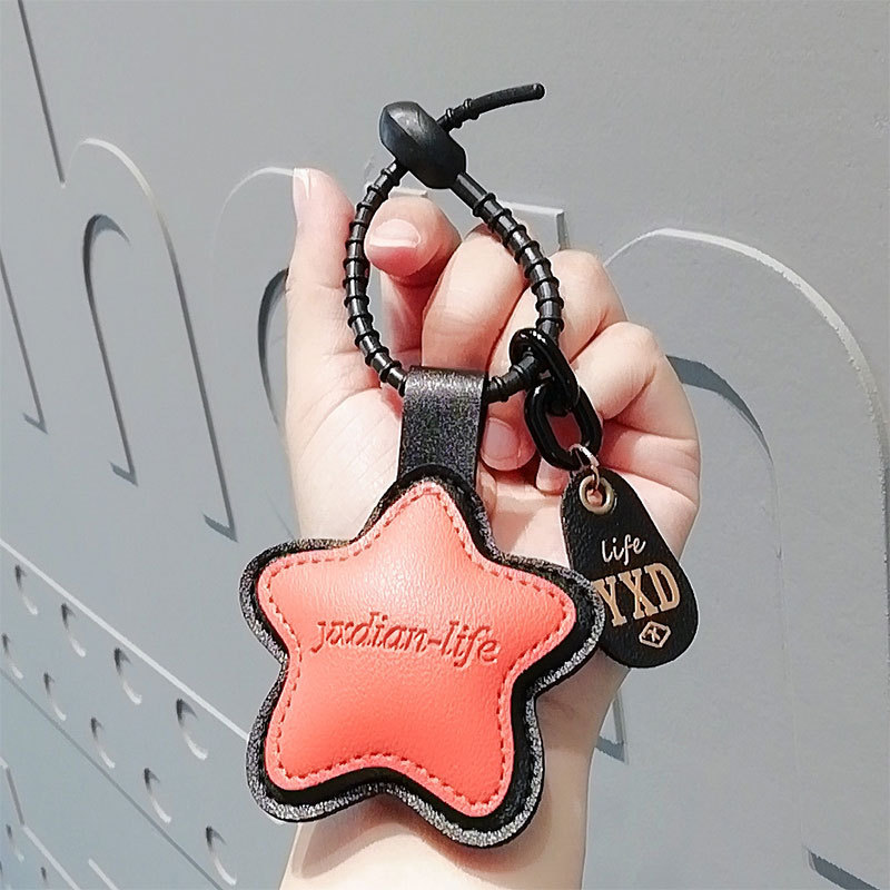 Stelle in pelle-arancione