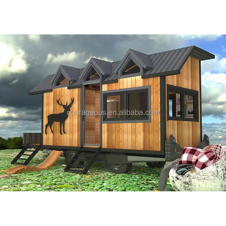 Волшебный дом, сборный маленький дом, деревянный вид, маленький дом на колесах, контейнер с ванной для дома