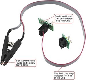 EEPROM Flash Bios USB-Programmierer Ch341-Programmierer mit Clip Soic8-Clip 1,8 V Spi-Flash-Speicheradapter-Brenner-Kit - Product Image 3