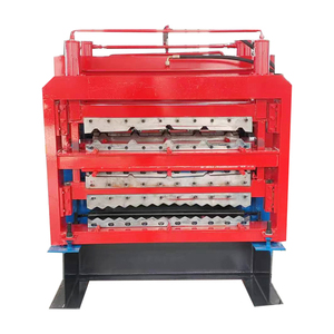 Roof and Wall Panel Three Layers Roll Forming Machine Corrugated Roof Sheet Making Machine with <strong>Advanced</strong> Cutting <strong>System</strong> - Product Image 1