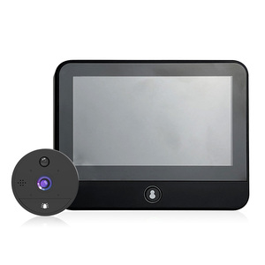 4.3 Inch Wifi Peephole Door Viewer Camera 2K FHD High Resolution Video <strong>Intercom</strong> Night Vision PIR Motion Detection Big Battery - Product Image 1