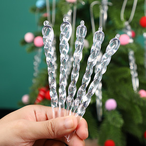 Hot 12Pcs 13Cm Giáng Sinh Mô Phỏng <span class=keywords><strong>Ice</strong></span> Xmas Tree Treo Trang Trí <span class=keywords><strong>Icicle</strong></span> Mùa Đông Đảng Giáng Sinh Năm Mới Trang Trí Nguồn Cung Cấp - Product Image 5