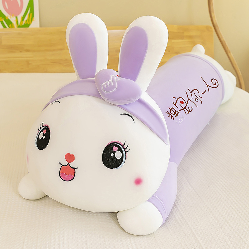 Love-purple-70cm-055kg de conejo mentira en forma de corazón