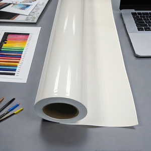 Poster malzemeleri için yüksek kaliteli 100 mikron PVC vinil yapışkan dokulu çıkarılabilir veya kalıcı tutkal şeffaf vinil - Product Image 1