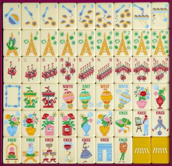 Azulejo amarillo Paris La Vie En Mahj